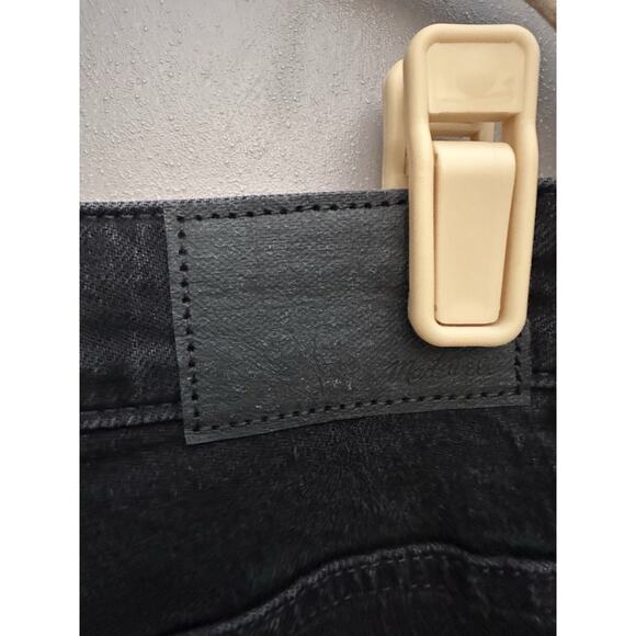 Madewell Curvy 90s Straight Jean Women's Size 33 Petite Black Faded Wash Y2K - Picture 10 of 13